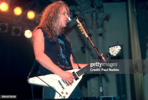 Metallica at the Aragon Ballroom in Chicago, Illinois, February 9, 1985.