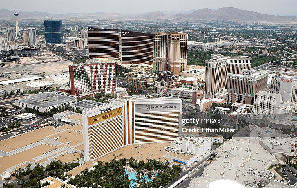 Aerial Views Of Las Vegas Casinos