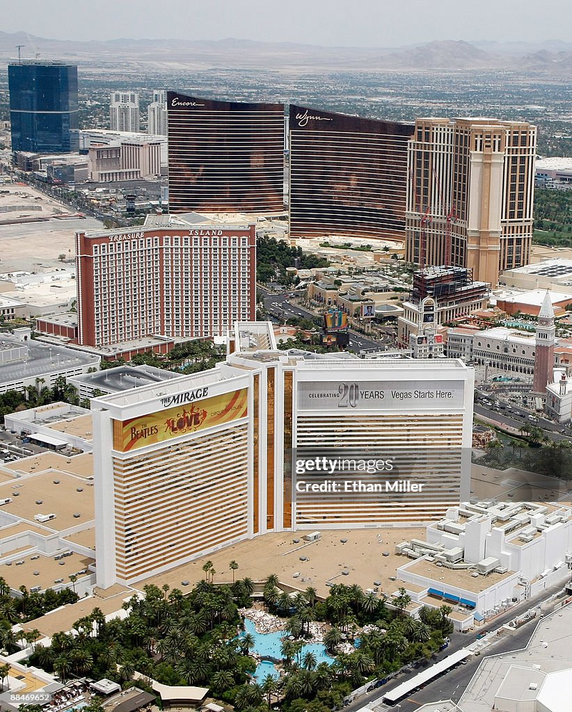 Aerial Views Of Las Vegas Casinos