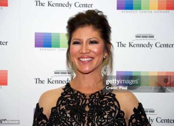 Julie Chen arrives for the formal Artist's Dinner hosted by United States Secretary of State Rex Tillerson in their honor at the US Department of...