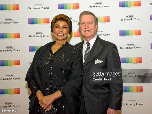 Former United States Secretary of Defense William S. Cohen and his wife, author Janet Langhart Cohen, arrive for the formal Artist's Dinner hosted by...