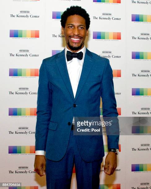 Jon Batiste arrives for the formal Artist's Dinner hosted by United States Secretary of State Rex Tillerson in their honor at the US Department of...