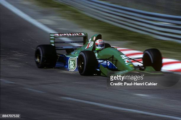 Andrea de Cesaris, Jordan-Ford 191, Grand Prix of Belgium, Circuit de Spa-Francorchamps, 25 August 1991.