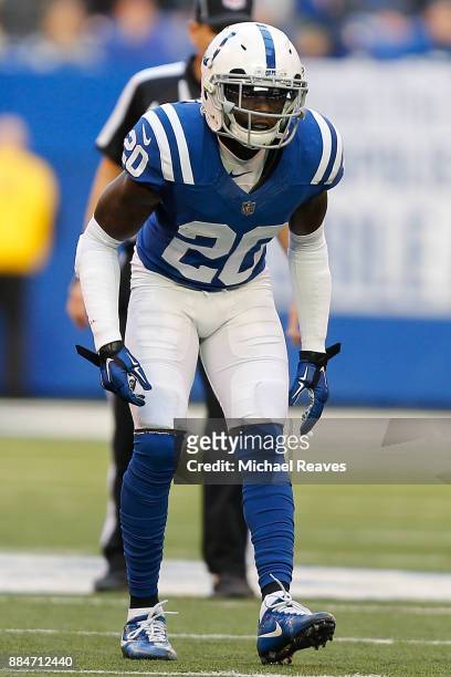 Darius Butler of the Indianapolis Colts in action against the Tennessee Titans at Lucas Oil Stadium on November 26, 2017 in Indianapolis, Indiana.