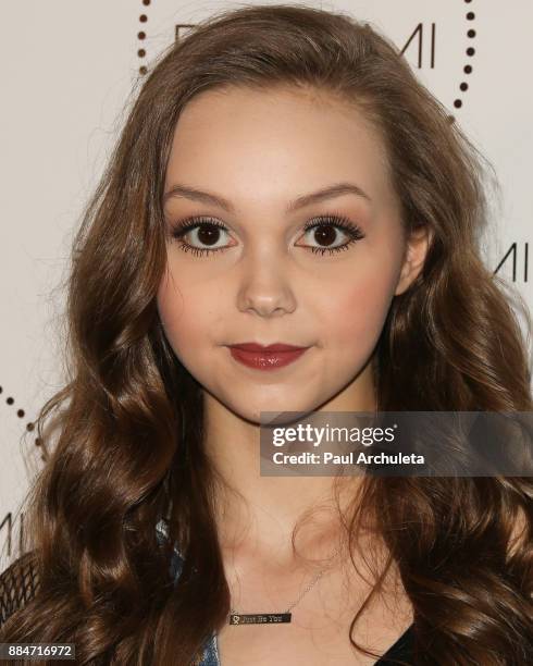 Actress Savannah May attends the launch party for the Dove x BELLAMI collection at Unici Casa Gallery on December 2, 2017 in Culver City, California.