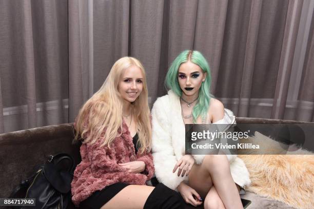 Courtney Vogel and Kirsten Vogel attend Nude Envie Holiday/Launch Party Launching New Shades! on December 2, 2017 in Beverly Hills, California.