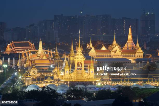 royal cremation ceremony of the late king bhumibol adulyadej, conducted at sanam luang, bangkok, thailand - king of thailand stock-fotos und bilder