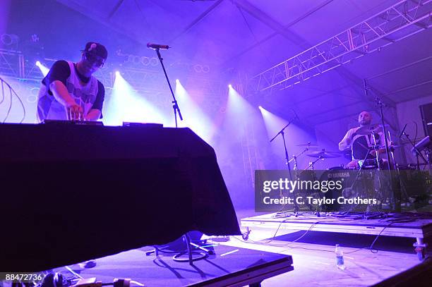 Pretty Lights perform on stage during Bonnaroo 2009 on June 12, 2009 in Manchester, Tennessee.