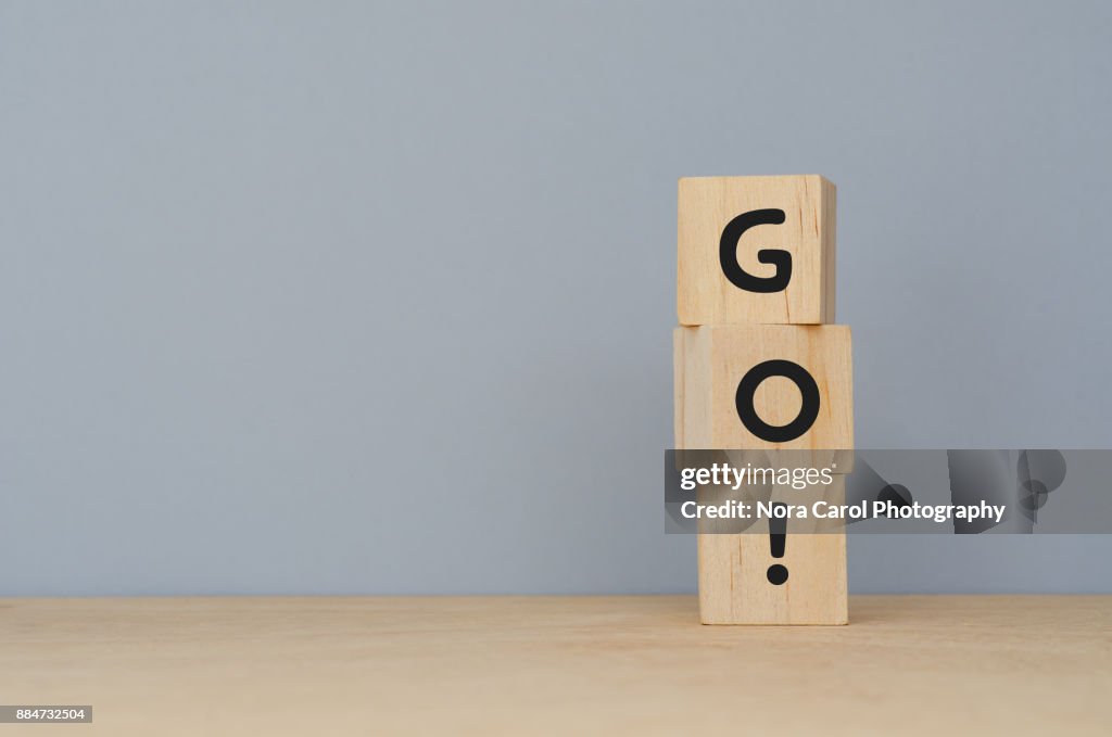 Go! Word on Wooden Blocks