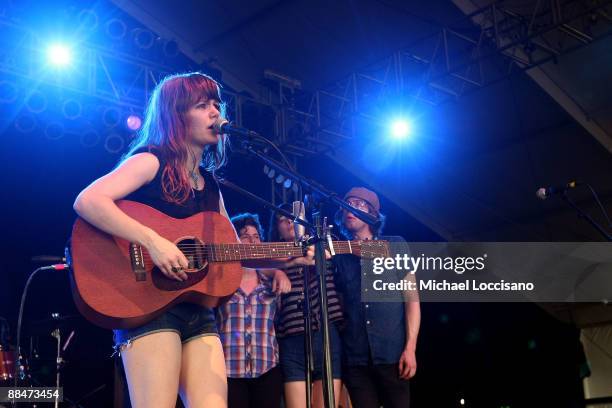 Jenny Lewis performs on stage during Bonnaroo 2009 on June 13, 2009 in Manchester, Tennessee.