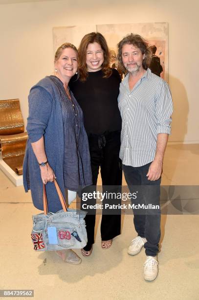 Felicia Taylor, Anne Pasternak and Mike Starn attend the Inaugural Opening of The Bunker on December 2, 2017 in West Palm Beach, Florida.