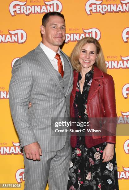 John Cena and Sally Phillips attend the 'Ferdinand' special screening at BFI Southbank on December 3, 2017 in London, England.