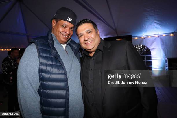 Lance Rivera and Ronny Seliktar attend the Misa Hylton & MHFA Fundraiser For Hurricane Relief at A Loft Long Island City on December 2, 2017 in New...