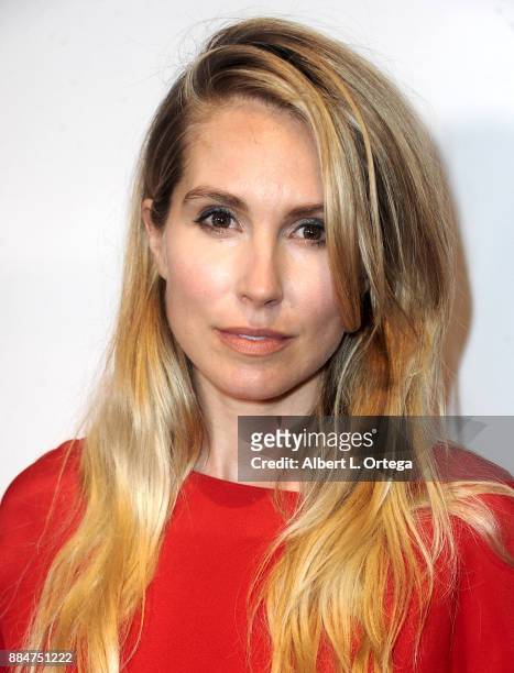 Actress Sarah Carter arrives for the TJ Scott Book Launch For "In The Tub Volume 2" held at Cinematic Pictures Group Gallery on December 2, 2017 in...