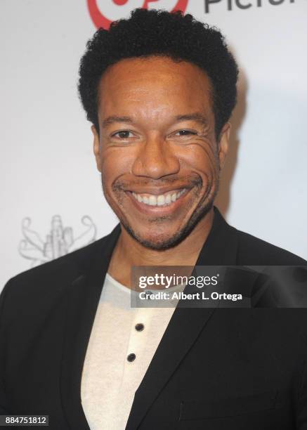 Actor Rico E. Anderson arrives for the TJ Scott Book Launch For "In The Tub Volume 2" held at Cinematic Pictures Group Gallery on December 2, 2017 in...