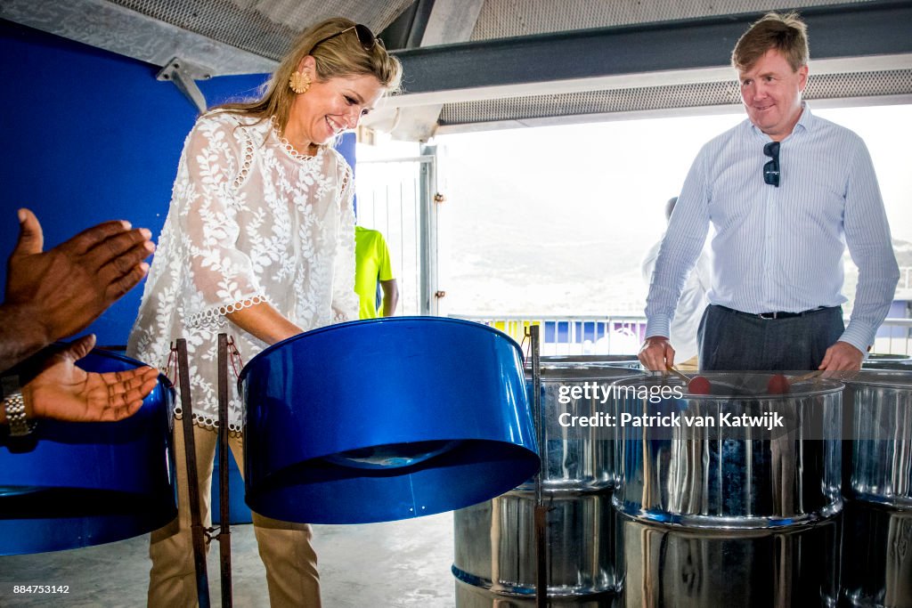 King Willem-Alexander Of The Netherlands And Queen Maxima Visit St Maarten