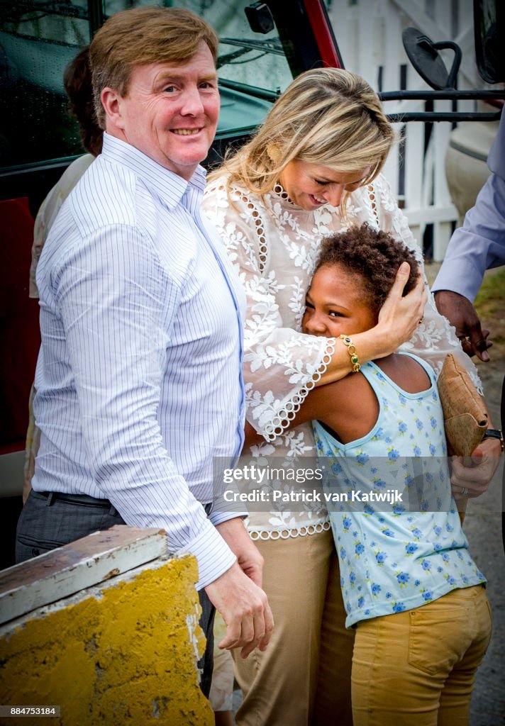 King Willem-Alexander Of The Netherlands And Queen Maxima Visit St Maarten
