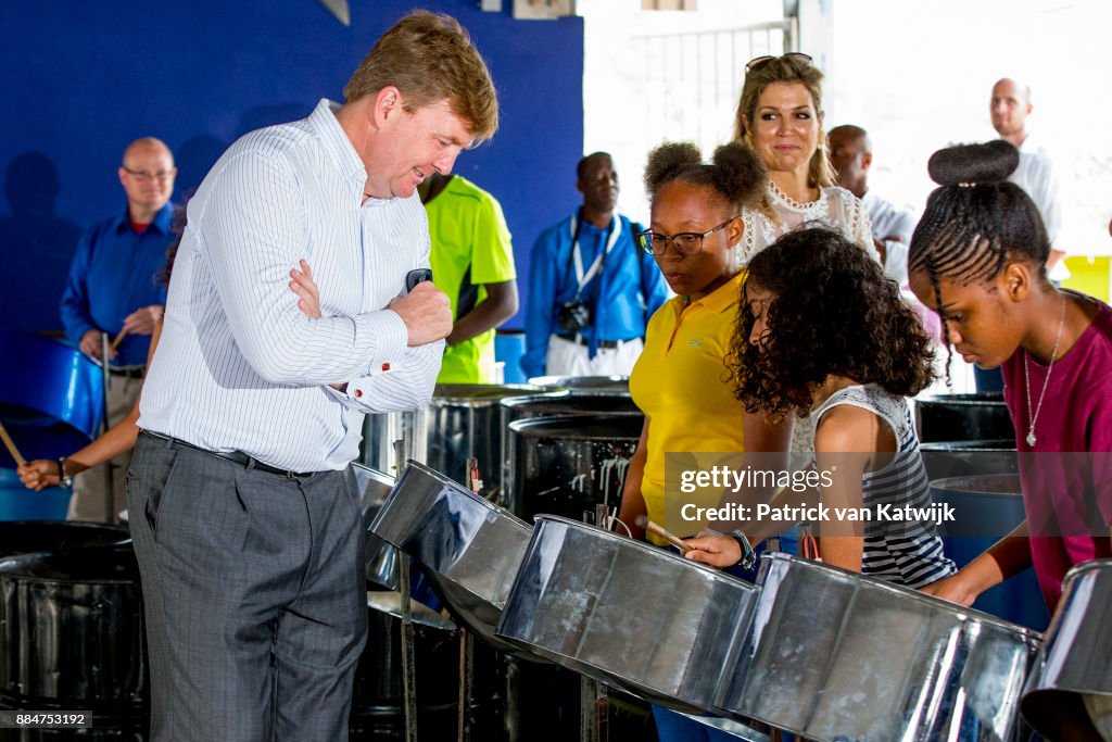 King Willem-Alexander Of The Netherlands And Queen Maxima Visit St Maarten
