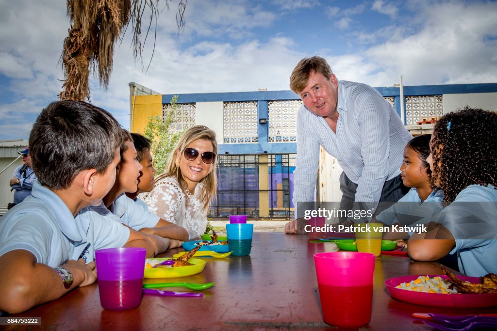 King Willem-Alexander Of The Netherlands And Queen Maxima Visit St Maarten