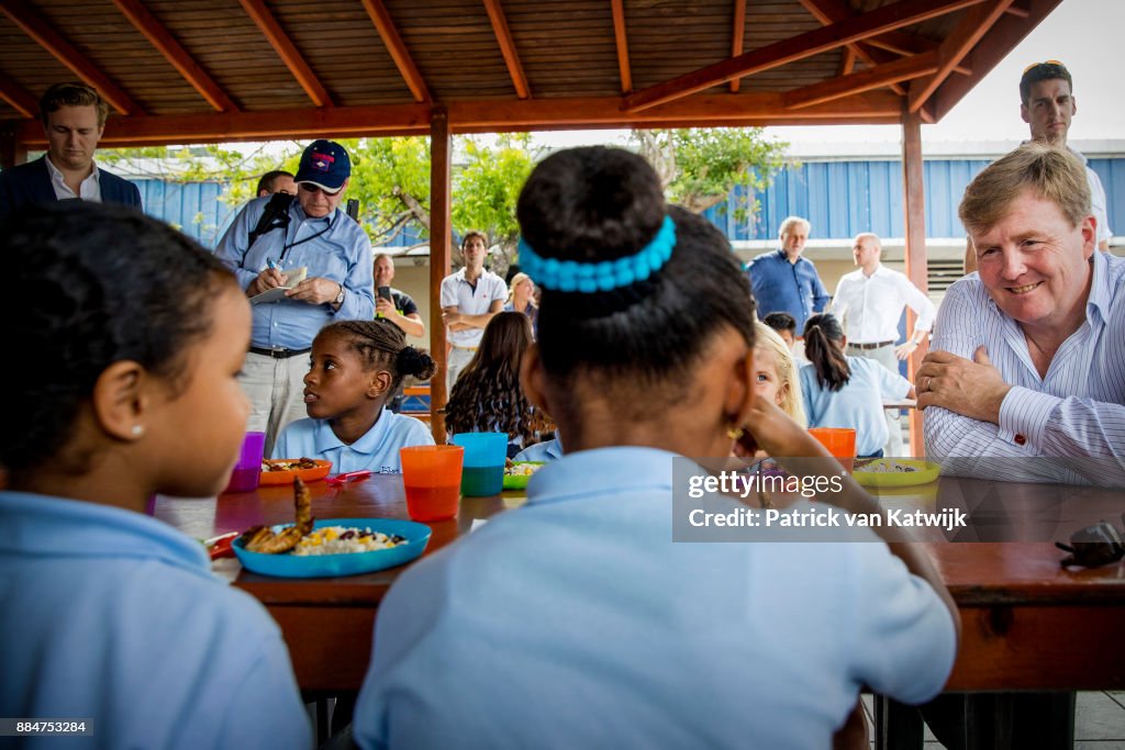 King Willem-Alexander Of The Netherlands And Queen Maxima Visit St Maarten