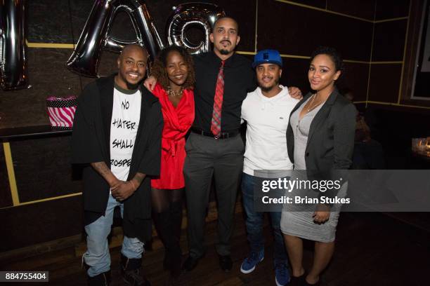 Raheem DeVaughn, Toshia Ellis, Marcus Ellis, Dj Quicksilva, and Danni Starr attend Giving With A Purpose 3rd Annual Socks & Underwear Drive for the...