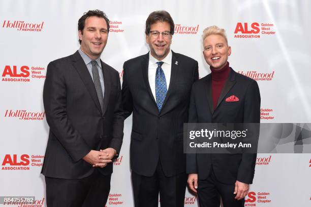 Matthew Belloni; Fred Fisher and Chris Gardner attend ALS Golden West Chapter Hosts Champions For Care And A Cure at The Fairmont Miramar Hotel &...