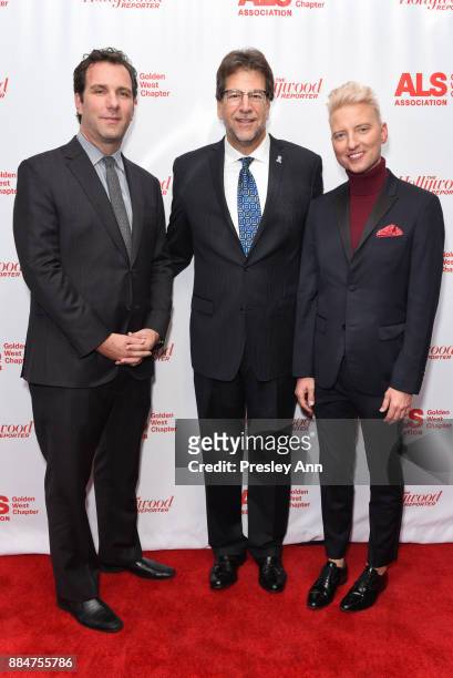 Matthew Belloni; Fred Fisher and Chris Gardner attend ALS Golden West Chapter Hosts Champions For Care And A Cure at The Fairmont Miramar Hotel &...