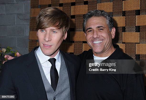 Screenwriter Dustin Lance Black and actor Steve Tyler arrive to the "Life Out Loud 4" event held at Sunset Gower Studios on June 13, 2009 in...