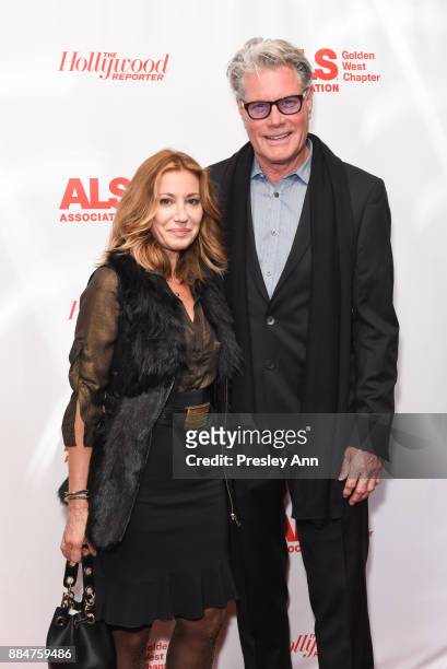 Catina Delish and Steve Redenbaugh attend ALS Golden West Chapter Hosts Champions For Care And A Cure at The Fairmont Miramar Hotel & Bungalows on...