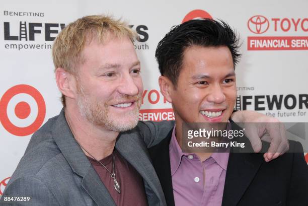 Writer Brian Graden and Jimmy Nguyen arrive to the "Life Out Loud 4" event held at Sunset Gower Studios on June 13, 2009 in Hollywood, California.