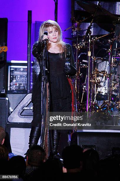 Stevie Nicks of Fleetwood Mac performs at Boardwalk Hall Arena on June 13, 2009 in Atlantic City, New Jersey.