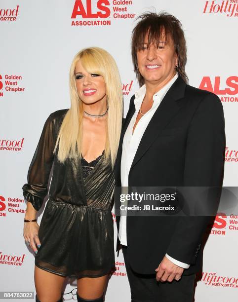 Richie Sambora and Orianthi Panagaris attend the ALS Golden West Chapter Hosts Champions for Care and a cure on December 02, 2017 in Los Angeles,...