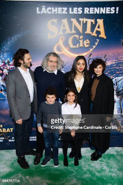 Pio Marmai, Alain Chabat, Golshifteh Farahani and Audrey Tautou attend the "Santa & Cie" Paris Premiere at Cinema Pathe Beaugrenelle on December 3,...