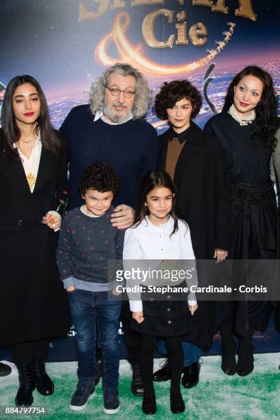 Golshifteh Farahani, Alain Chabat, Audrey Tautou and Louise Chabat attend the "Santa & Cie" Paris Premiere at Cinema Pathe Beaugrenelle on December...