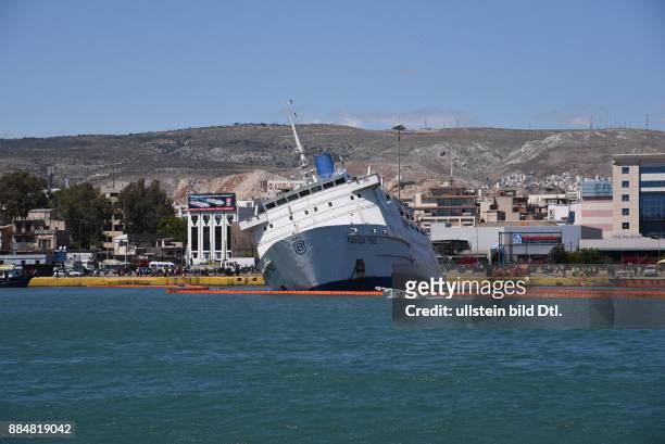 The ferry Panagia Tinou, former known as Agios Georgios, built in 1972 falls in the port of Piraeus at the pier E4. The vessel owned by Ventouris...