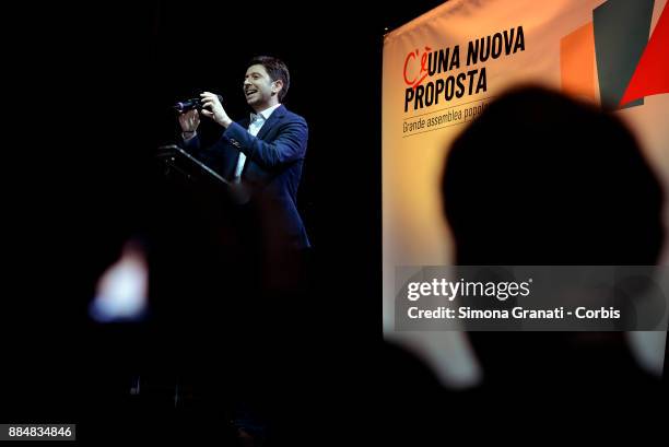 Roberto Speranza during the assembly of the Left that launches the unitary List of Liberi e Uguali , on December 3, 2017 in Rome, Italy.