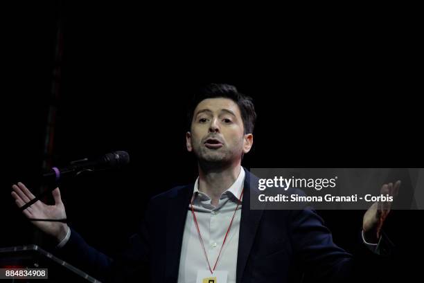 Roberto Speranza during the assembly of the Left that launches the unitary List of Liberi e Uguali , on December 3, 2017 in Rome, Italy.