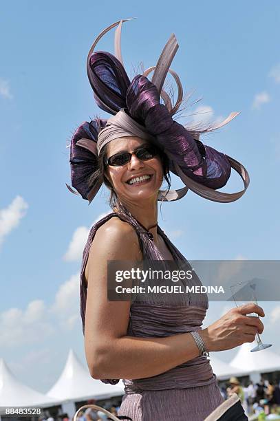 Participant in the 160th Prix de Diane horse racing is pictured on June 14, 2009 in Chantilly, a northern Paris suburb. French jockey Christophe...