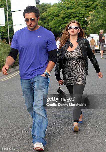 Charlotte Church and Gavin Henson attends day three of the Isle of Wight Festival at Seaclose Park on June 14, 2009 in Newport, Isle of Wight.