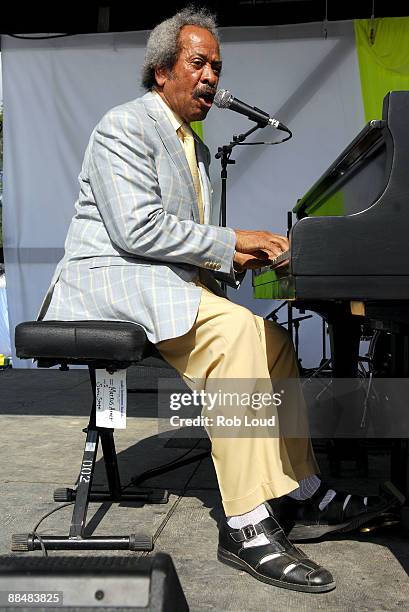 Musician Allen Toussaint performs at the 2009 Bonnaroo Music and Arts Festival on June 13, 2009 in Manchester, Tennessee.