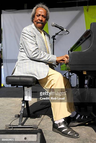 Musician Allen Toussaint performs at the 2009 Bonnaroo Music and Arts Festival on June 13, 2009 in Manchester, Tennessee.