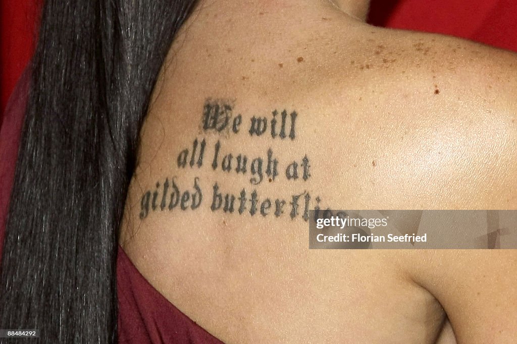 The Tattoo Of Actress Megan Fox s Pictured While She Attends The the-tattoo-of-actress-megan-fox-s-pictured-while-she-attends-the