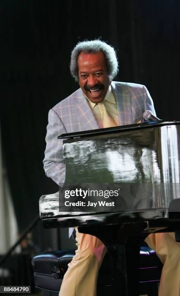 Allen Toussaint performs during the 2009 Bonnaroo Music and Arts Festival on June 13, 2009 in Manchester, Tennessee.