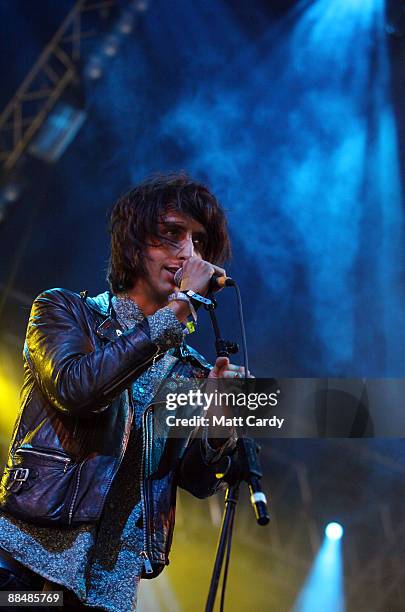 Faris Rotter of The Horrors perform at the Isle of Wight Festival on June 14, 2009 in Newport, Isle of Wight. The festival, attended by 50,000 music...