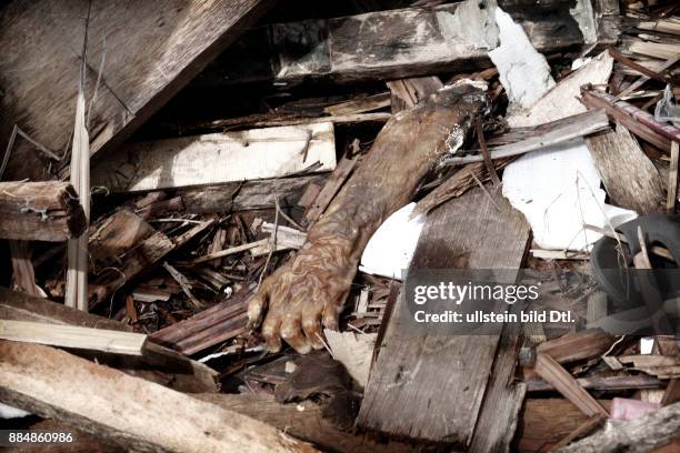 Typhoon Haiyan leaves a trail of destruction and death in Tacloban. Almost three weeks after the disaster thousands of bodies stil need to be...