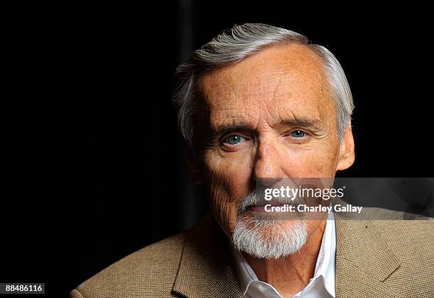 Actor and chair of the CineVegas creative advisory board Dennis Hopper poses for a portrait during the 11th annual CineVegas film festival held at...