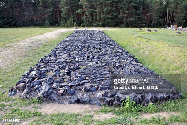 Gedenkstätte Vernichtungslager Treblinka. Ehemaliger Ort wo die Ermordeten verbrannt wurden.