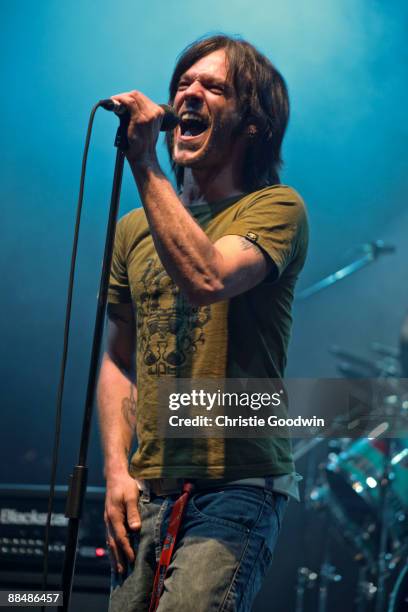 Peter Eldridge of the Phil Hilborne Band performs on stage on day 4 of the International Music Show at ExCel on June 14, 2009 in London, England.