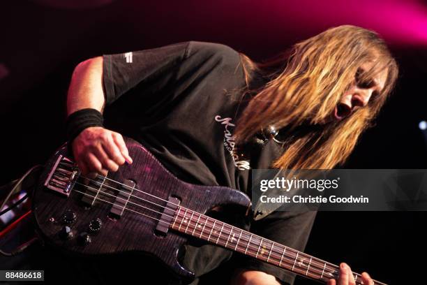 Andy Frost of the Phil Hilborne Band performs on stage on day 4 of the International Music Show at ExCel on June 14, 2009 in London, England.