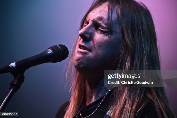 Andy Frost of the Phil Hilborne Band performs on stage on day 4 of the International Music Show at ExCel on June 14, 2009 in London, England.